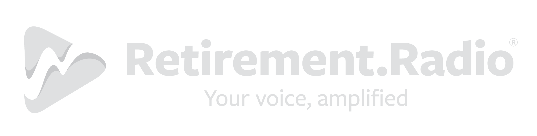 Retirement.Radio_Logos-081723_White Text Horizontal Retirement.Radio Logo